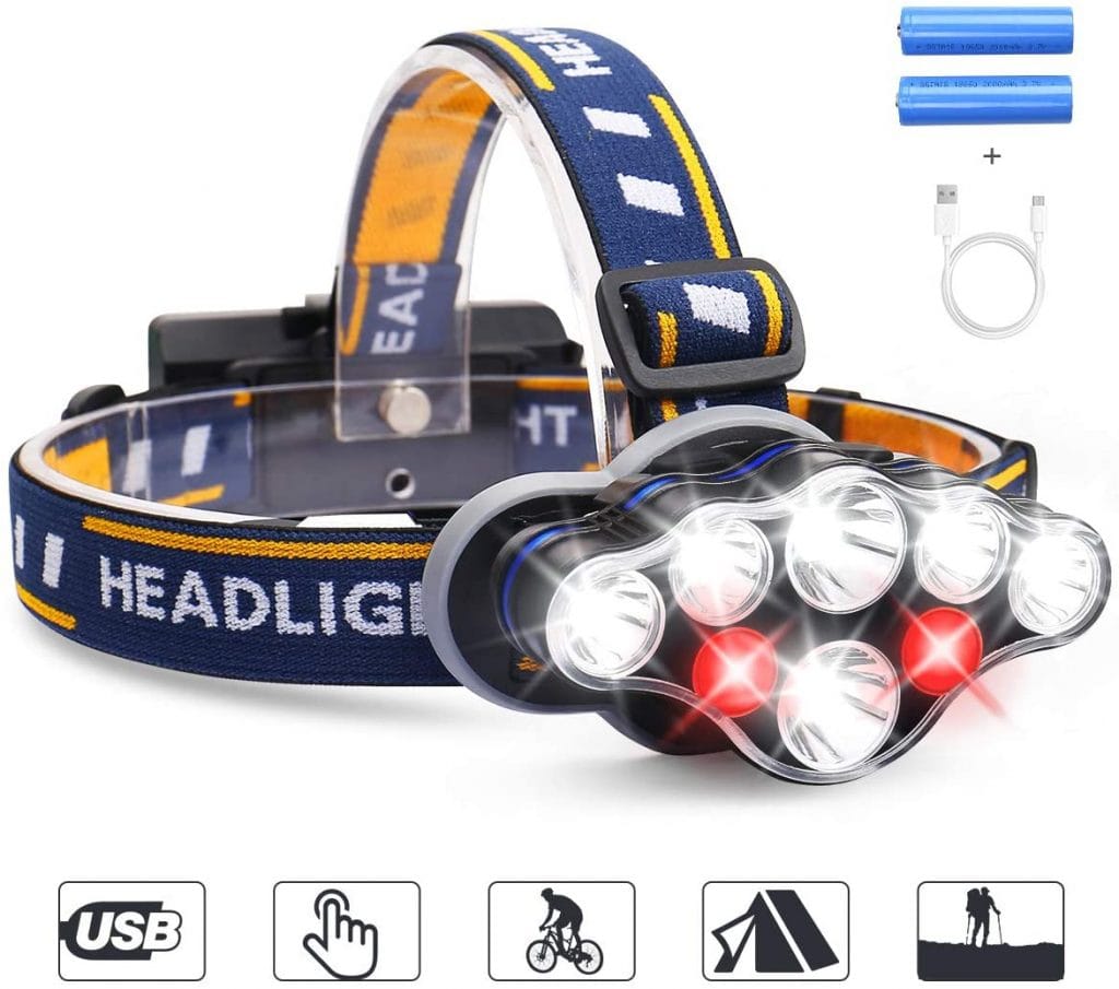 LED Stirnlampe mit Akkus nur 11,39 Euro statt 18,99 Euro