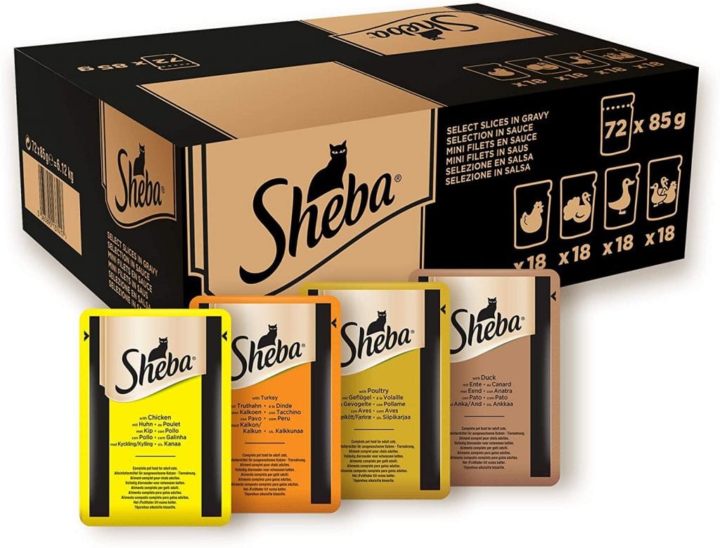 SHEBA Selection in Sauce - Geflügel Variation - 72 x 85g = 0,25 € pro Portion