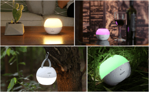 Aukey Nachttischlampe (Akkubetrieb, dimmbar) nur 13,99 Euro statt 19,99 Euro