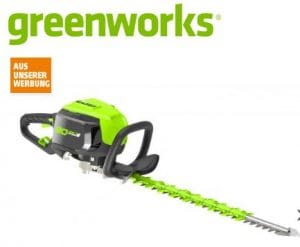 Greenworks Akku-Heckenschere 80 V nur 89 Euro statt 150 Euro