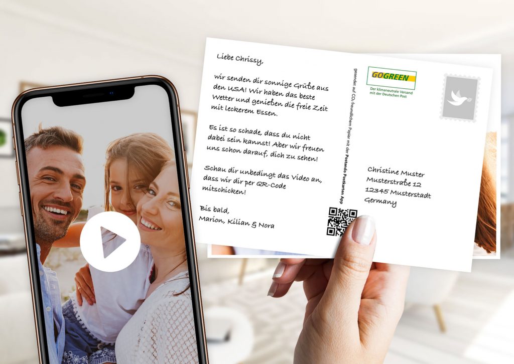 Gratis Postkarte versenden bei Postando
