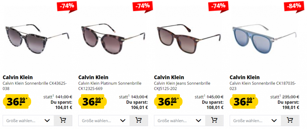 SportSpar.de: mindestens 50% Rabatt auf alle Calvin Klein Artikel