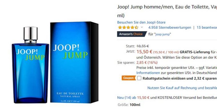 Joop! Jump Eau De Toilette 