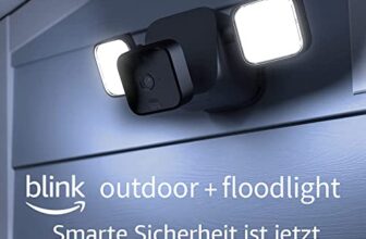 „Blink Outdoor Kamera mit Flutlicht – Smarte Sicherheit für Ihr Zuhause“ nur 57,49 Euro statt 114,99 Euro