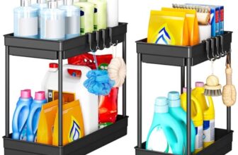 Praktische 2-Tier Küchenablage mit 8 Haken – Vielseitige Aufbewahrung! nur 9,98 Euro statt 17,98 Euro