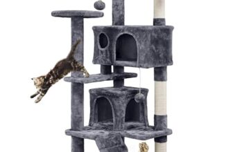 Stabiler Kratzbaum mit gemütlichen Höhlen für Katzen nur 35,99 Euro statt 47,99 Euro
