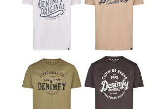 Baumwoll Kurzarm T-Shirt 4er Set, S-5XL nur 26.19 Euro statt 43.68 Euro