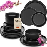 Elegant Schwarz: Madeira Tafelservice 18 Teile im Set nur 54,99  Euro statt 76,27  Euro