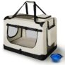 Faltbare Hundetransportbox mit Lammfell-Decke nur 37,98 Euro statt 45,21 Euro