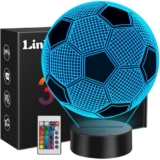 Fussball Nachtlicht für Kinder: 3D Effekt & Fernbedienung nur 10,99 Euro statt 19,98 Euro